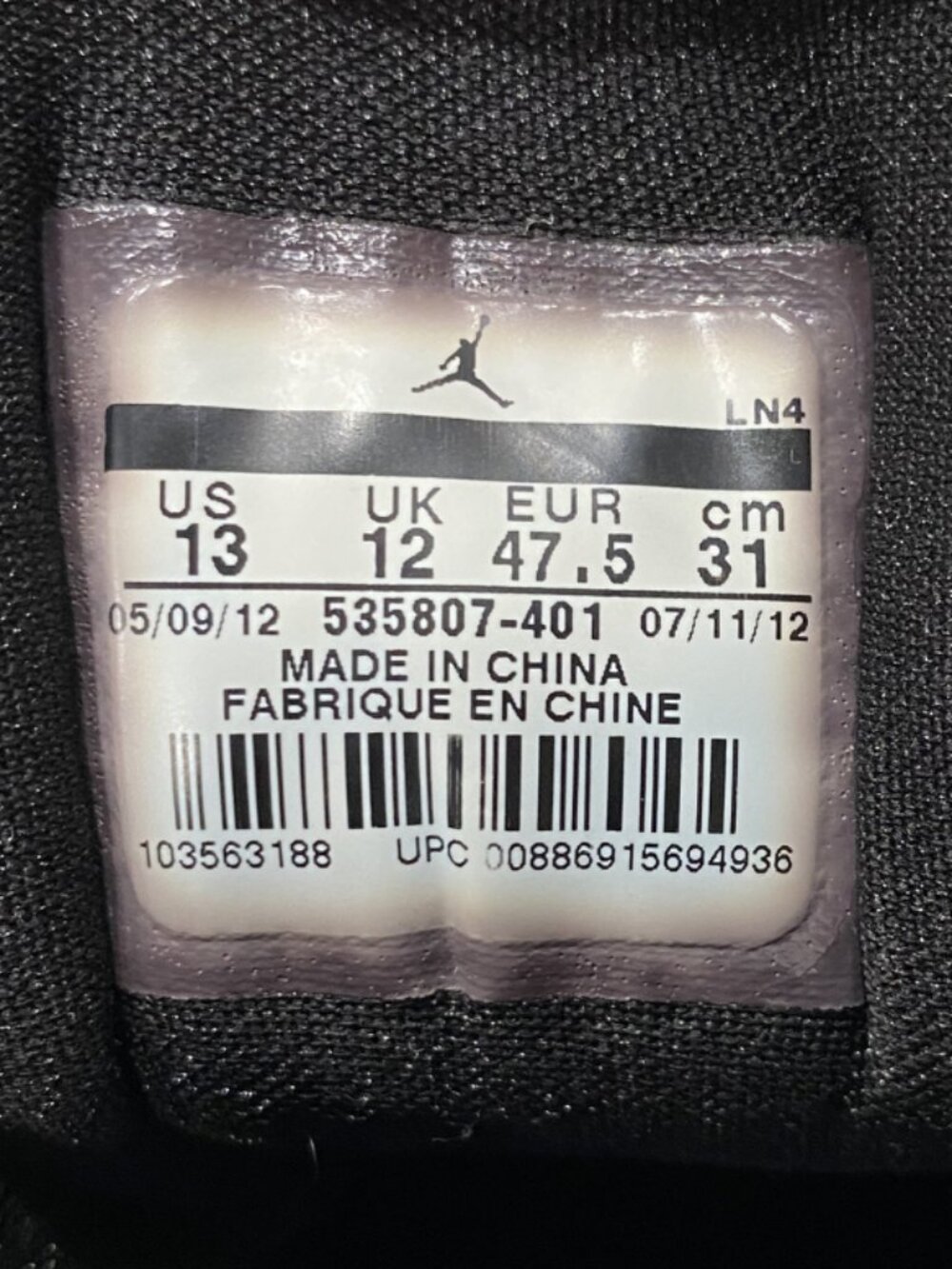 RARE🔥 Nike Air Jordan CP3 VI 6 LA Clippers • Low Top 535807-401 • Size 13 - Picture 7 of 7